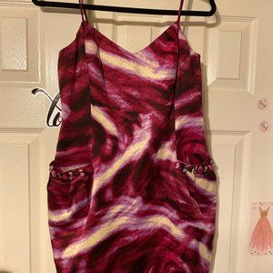 BCBG Mini Dress with Jeweled Pockets